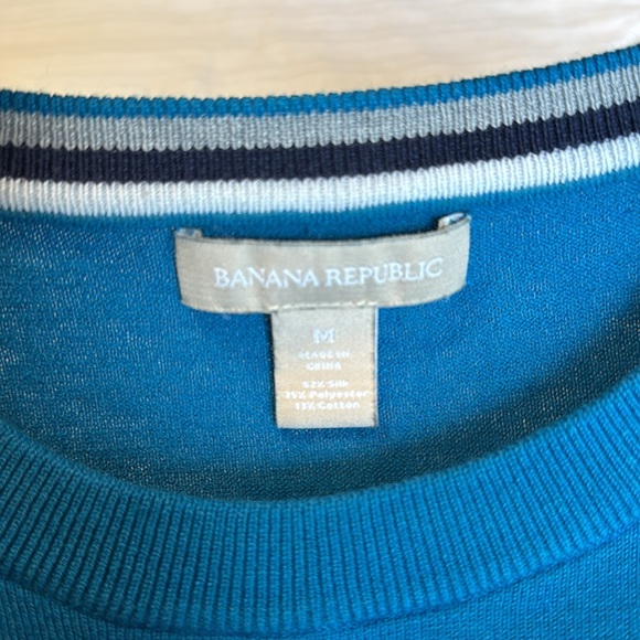 Banana Republic Blue Women's Sweater Medium - Picture 8 of 8